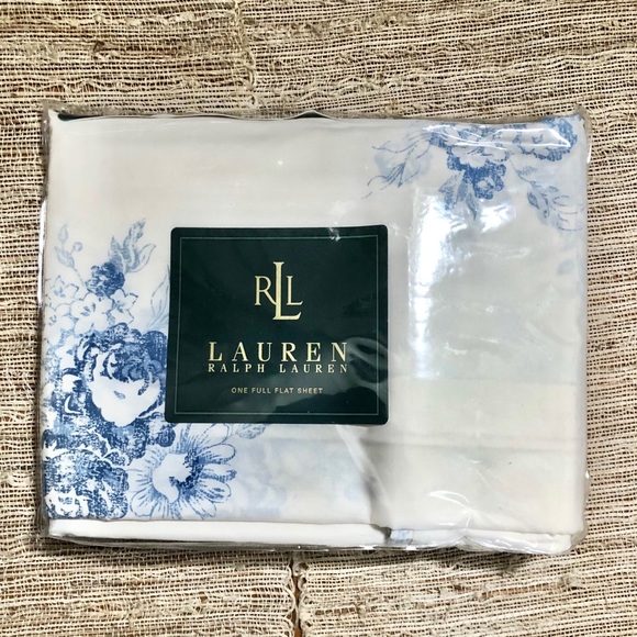 Ralph Lauren Catalina Floral blue full flat sheet